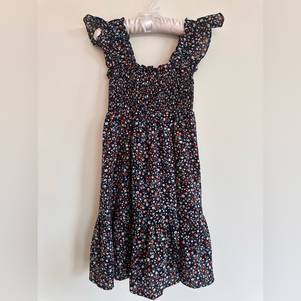 Mini Molly Girls blue floral print dress size 8